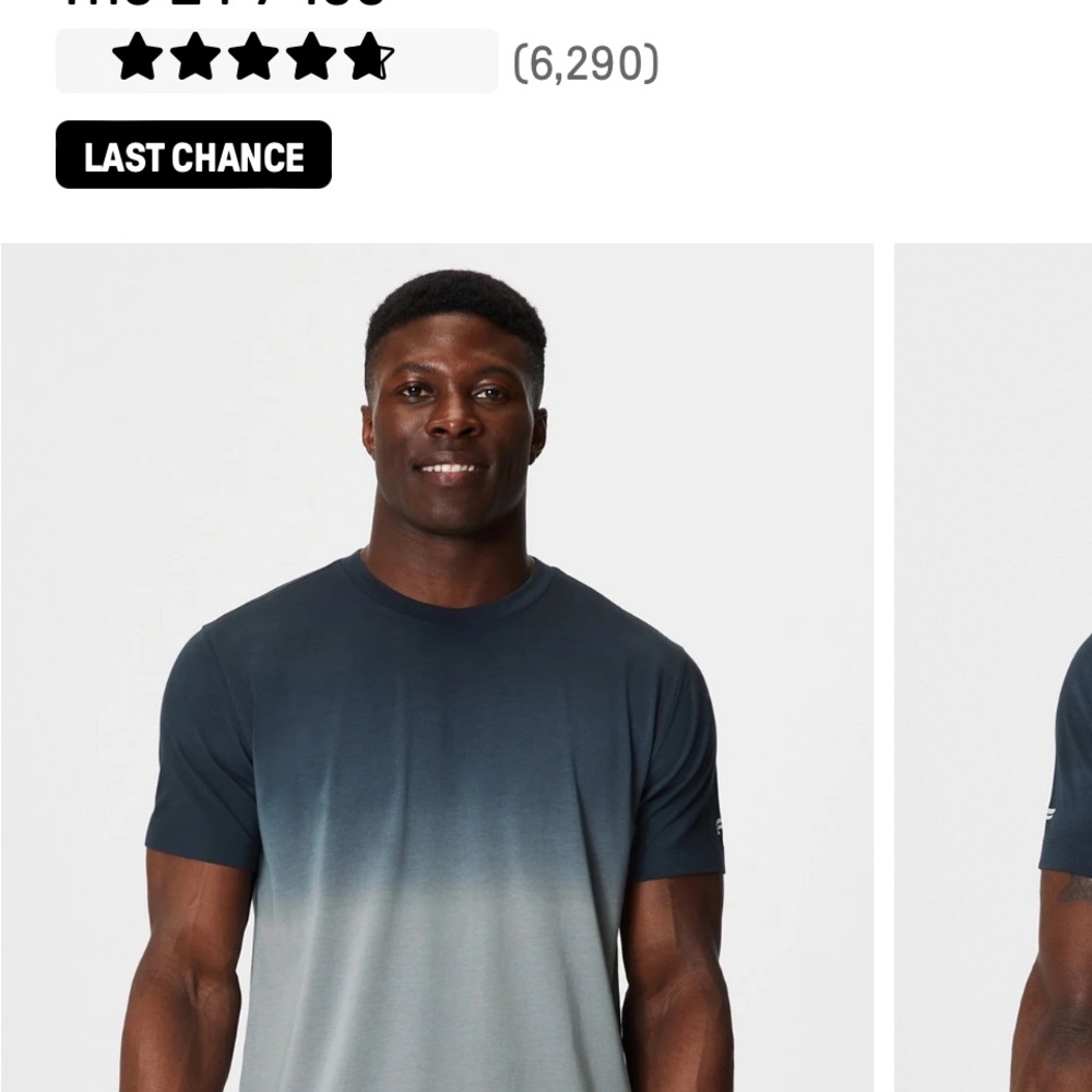 Men's Gradient Blue T-Shirt